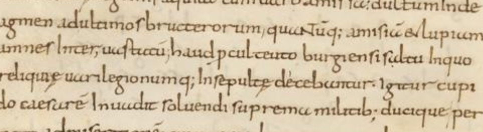 Codex Laurentianus 68-1 f23v Tac ann I  haud procul teutoburgensi saltu.png